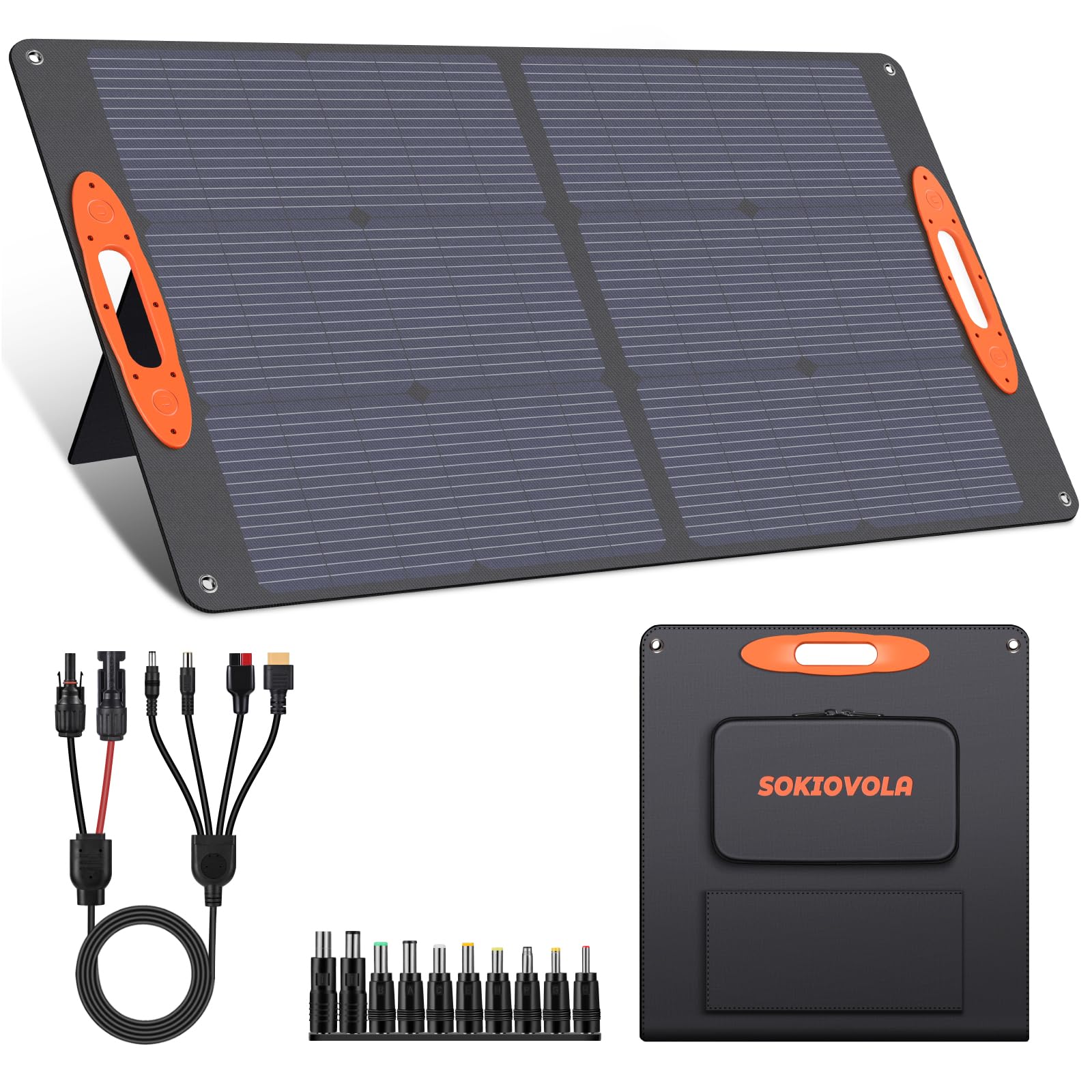 Amazon.com : SOKIOVOLA N-Type 16BB 100W Portable Solar Panel 18V
